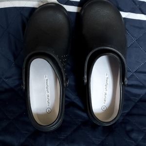 Natural uniform slip on nursing shoes